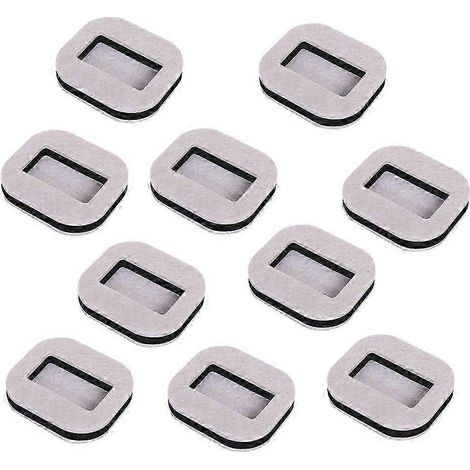Tapis antidérapants pour chaises, patins et fixations pour pieds de chaises d'ordinateur, patins de fixation carrés pour roulettes de chaises pivotantes (1/5)