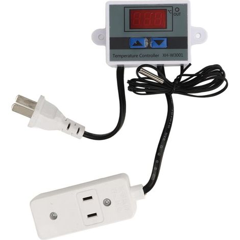 Thermostat numérique, sonde étanche, contrôleur de température, commande de commutateur (1/5)