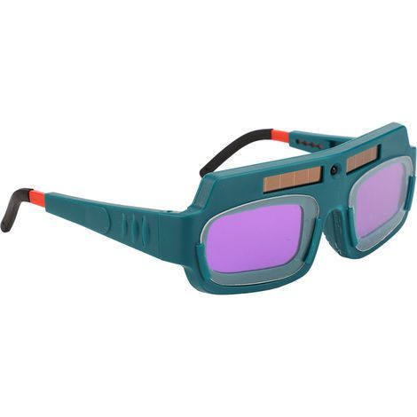 Selbstverdunkelnde Solar-Schweißerbrille, Schutz vor Lichtbogen und intensivem Licht, dunkelgrün getönte Gläser, selbstverdunkelnde Schweißmaske (1/5)