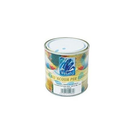 SMALTO ALL'ACQUA PER TERMOSIFONI (TERMO LACK) - ml.750 bianco RAL 9010