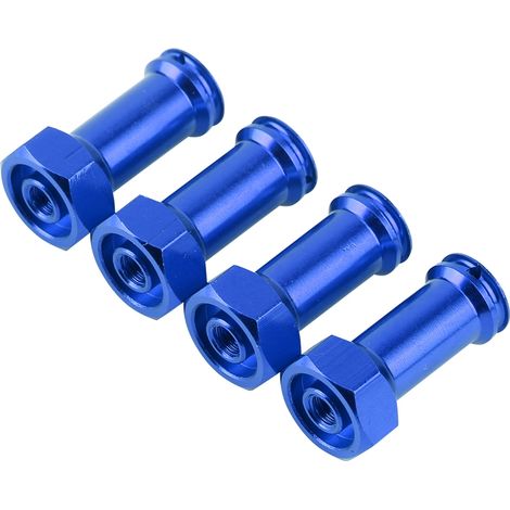 Adaptateur d'Extension 24mm pour Traxxas Slash 1/16 - Connecteur Allongé Bleu Foncé