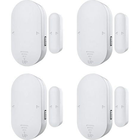 Door and Window Alarm, Magnetic Window Door Burglar Alarm 130dB for Home, Store Security - Easy to Install (4 Units) (1/5)