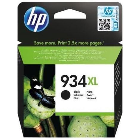 Cartouche d'encre noire haute capacité HP 934XL d'origine (C2P23AE) pour HP OfficeJet 6230/6820/6830 (1/5)