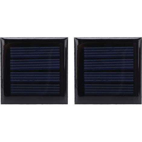 2 Stück Miniatur-Solarpaneele 2V 210mA, 40x40mm Photovoltaikzellen für DIY-Projekte, elektrisches Spielzeug und Solarladegeräte (1/5)