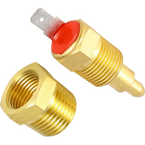 Electrovanne thermostatique moteur électrique 185°C à 175°C, interrupteur ventilateur refroidissement 3/8 pouce, pièce auto dorée (1/5)
