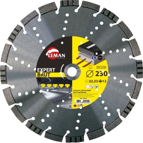 Leman - Disque Diamant Segments Asphalte, Béton Armé 300x25,4/22,23 Ht 12