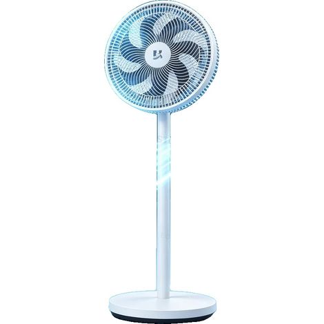 Ventilateur de table debout, hauteur réglable, 3 vitesses, BLANC (1/2)