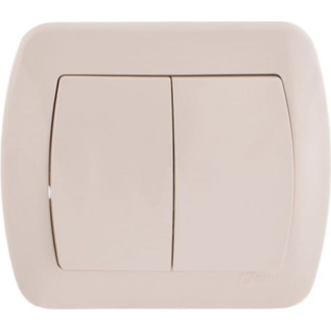Interrupteur Beige Akord Aw5/12 - Classique - Simple - Électrique - Installation Facile