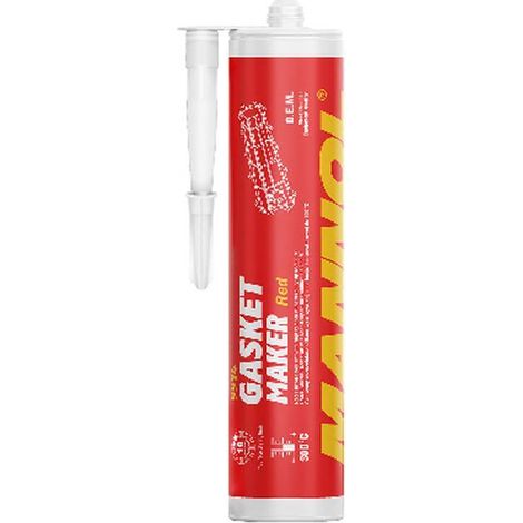SELLADOR DE JUNTAS MANNOL - SELLO DE SILICONA - ROJO 310 G (SUSTITUYE A LAS JUNTAS) (9914) (24)