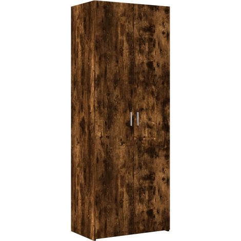 Aparador buffet cómoda mueble mueble de almacenaje organizador cocina salón salón alto 70 x 42,5 x 185 cm madera contrachapada marrón 020033559