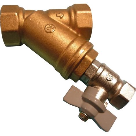 Filtre à tamis avec robinet de rinçage - Cartouche inox - Femelle/Femelle BSP - Série 211 50x60