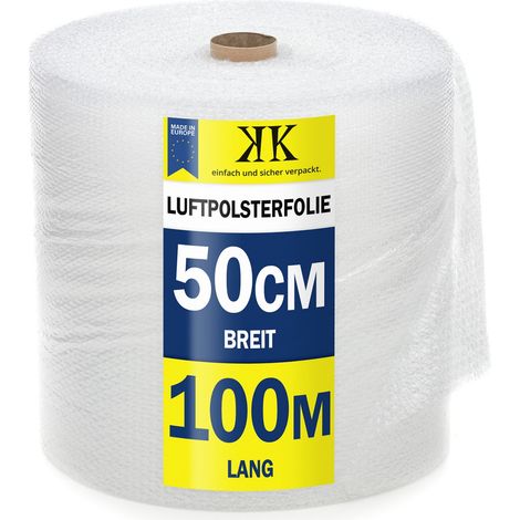 LUFTPOLSTERFOLIE 0,5x100m FREI HAUS 50m² Noppen-Folie 60 my KOSTENLOSER VERSAND