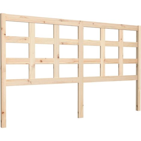 Cabecero complemento de dormitorio mueble 165,5 x 4 x 100 cm madera maciza de pino TDL0206649 (1/4)