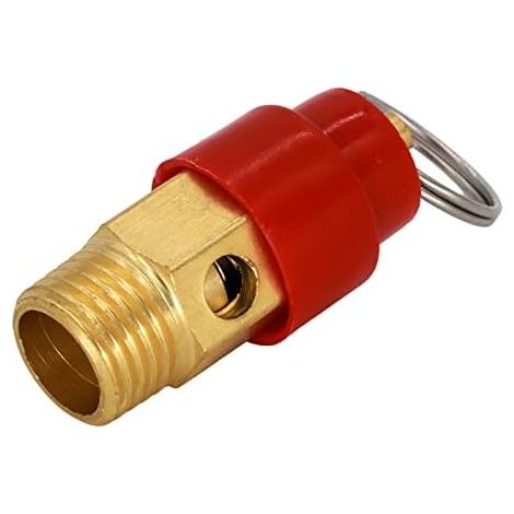 Valve De Sécurité - Raccord 1/4 BSP - Pression Maximale 8,8 Bar - Pour Compresseur À Air - 1 Pièce (1/5)