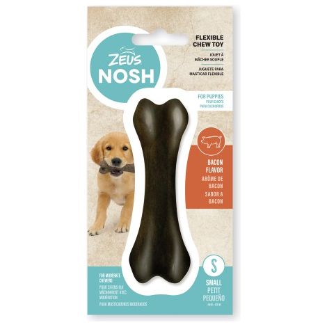 Hueso mordedor con aroma para cachorro Zeus Nosh Flexible