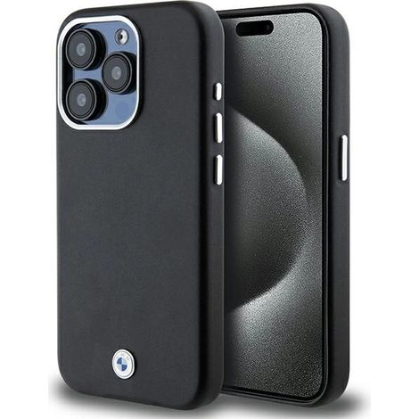 BMW BMHMP15L23PUFWK iPhone 15 Pro 6.1 noir/noir Signature Wrapped Metal MagSafe (1/5)
