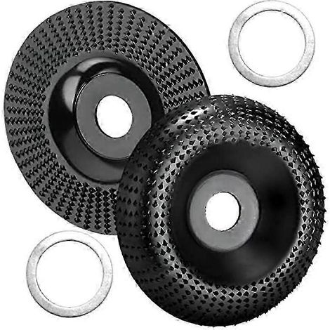 2er-Pack Holzschleifscheiben für Winkelschleifer, 125 mm, für Holzschnitzereien, Holzfräser, Milli (1/5)