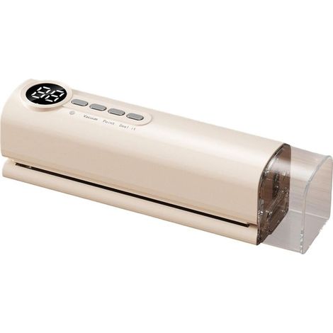 Machine de mise sous vide portative, conservateur automatique aliments, appareil de cuisine compact avec utilisation facile, accessoire de préparation repas, outil de stockage aliments ave (1/5)