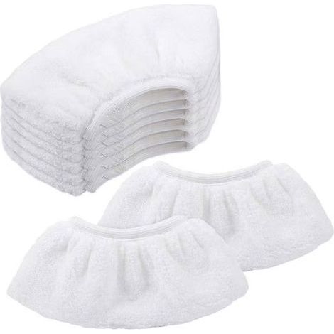 Microfiber cloth covers for steam cleaners, 8-piece replacement pad pack, suitable for electric steam cleaners, compatible with SC2/SC3/SC4/SC5 models, machine washable. (1/5)