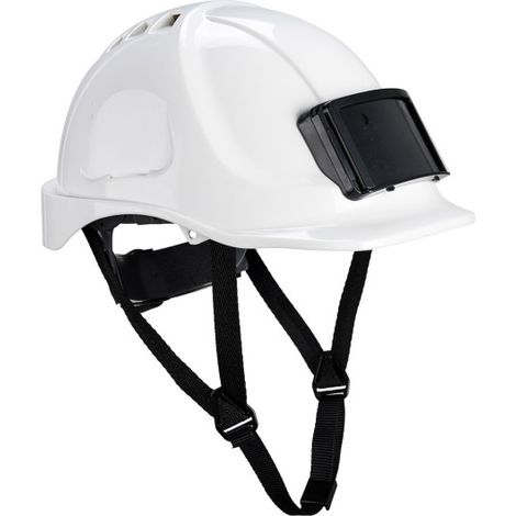 Casco Endurance con porta distintivo arnés de 6 puntos PS55 Blanco
