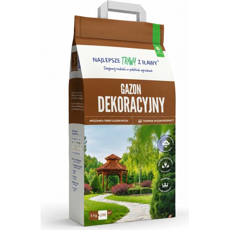 Gazon décoratif Iława, mélange de gazon à croissance lente, 5 kg (1/4)
