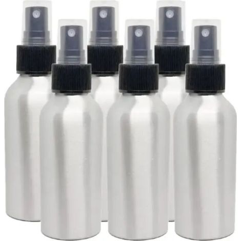 Botella pulverizadora de aluminio con boquilla cepillada, 6 unidades (1/5)