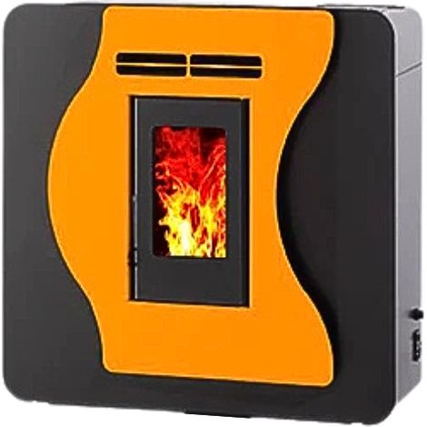 Interstoves – Poêle à granulés étanche mural 6 kW – Performance énergétique 95.9 % – Surface de chauffe jusqu’à 100 m² – Flamme Verte 7 étoiles (1/5)