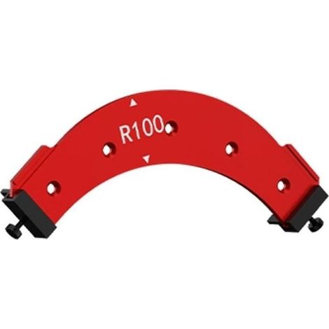 Jeu de gabarits de fraisage de courbes – Outil de positionnement de rayon, gabarit d'arc de précision pour projets de menuiserie (R100)