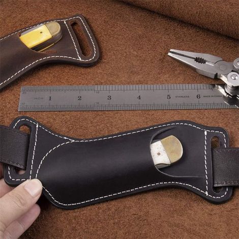 Étui de ceinture pour couteau pliant - Étui de hanche pour outil - Étui de ceinture pour couteau pliant de 12,7 cm (1/3)