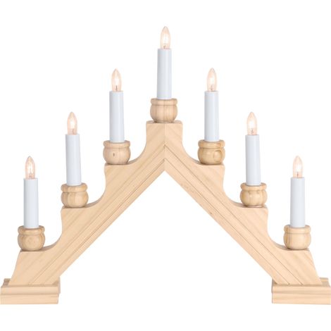 Lichterbogen -Karin', unbehandeltes Kiefernholz, natur (1/2)
