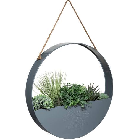 Appendere 4 piante artificiali casa vaso in metallo d44cm - Atmosphera créateur d'intérieur (1/4)