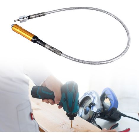 Multifunktionale elektrische Bohrmaschine/Schleifmaschine mit flexibler Welle, Gummigriff und flexiblem Wellenverlängerungsrohr aus Edelstahl. (1/5)