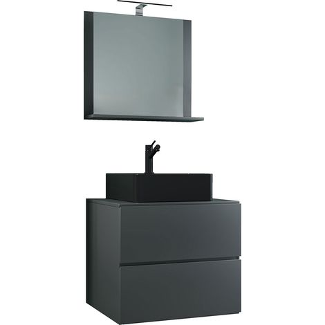 3-tlg Waschtisch Badmöbel Lendas 60 cm M (1/3)