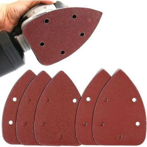 50pcs Ponceuse de détail pour papier abrasif papier abrasif assorti 35 pièces 120 grains et 15 pièces 240 grains papier abrasif pour souris thsinde (1/4)