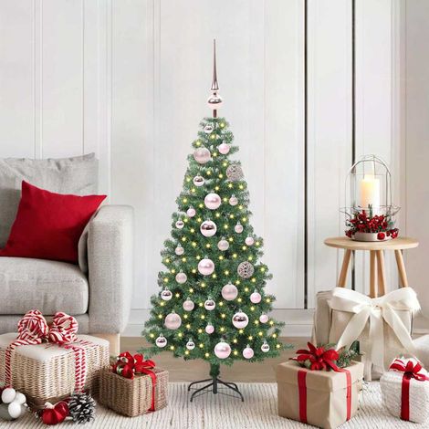 Weihnachtsbaum mit 150 LEDs mit Ständer Grün 120 cm PVC