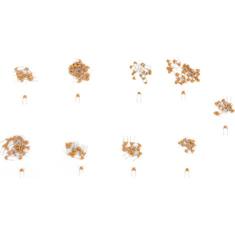 Condensateur Électrolytique - Condensateur Céramique Multicouche - Kit de Composants Électroniques pour DIY - 645 Pièces (1/5)