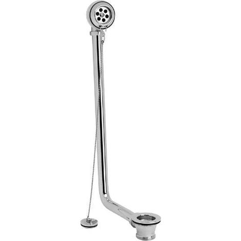 Exposed Freestanding Bath Waste Chrome Finish Retainer Plug Chrome On Brass