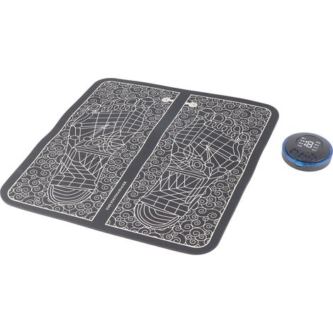 Appareil de massage des pieds à micro-courant, soulagement des douleurs musculaires, électrostimulation EMS réglable, tapis de pédicure. (1/5)