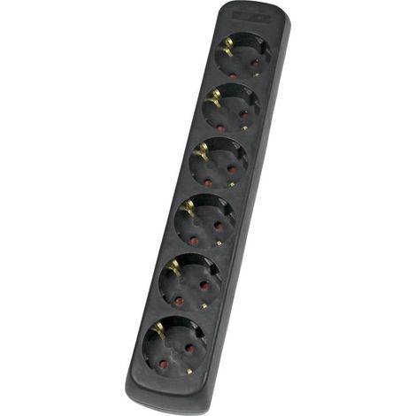 AS Schwabe 11712 Multipresa Nero senza connettore 1 pz.