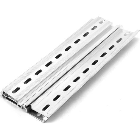 6 Pièces Rail Din, Rail Din En Aluminium, Largeur 35 mm, Hauteur 7.5 mm, Longueur 200 mm, Pour Installer Des Équipements Électriques Tels Que Des Disjoncteurs (1/5)