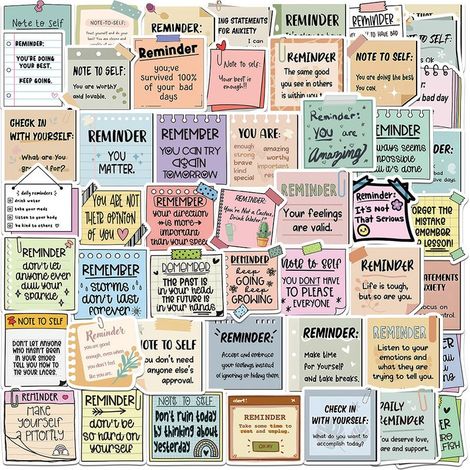 50 autocollants d'affirmations positives pour adolescentes et femmes, pour albums de scrapbooking et cadeaux (lot de 50) (1/5)