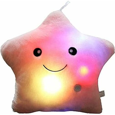 LED star pillow, colorful star plush pillow, luminous LED pillow, cushion, luminous, children's plush toys, Christmas, Halloween, party decorations and gifts (1/5)