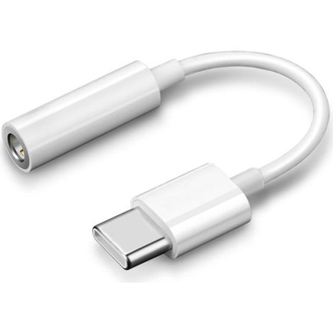 Adattatore da USBC a AUX da 35 mm Bianco