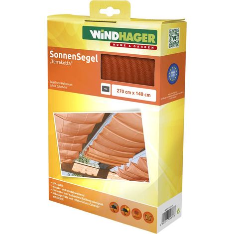 Voile d'ombrage Coulissante sur Câbles, Voile Pare-Soleil pour la Technique de Tension de Corde, Voile de Protection Solaire Idéale pour Pergola Ou Véranda, 2, 7 x 1, 4 m, Terracotta, 10877 (1/5)