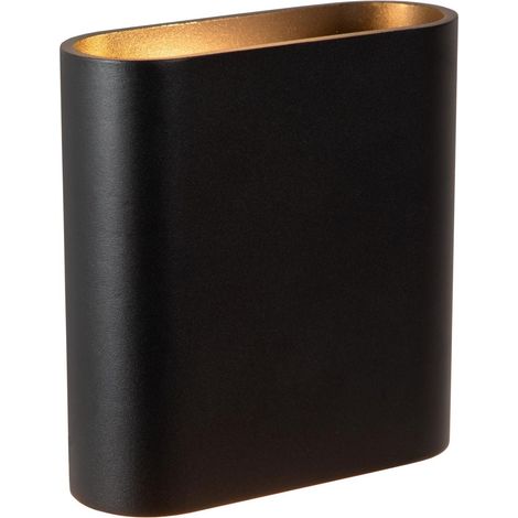 Applique murale intext led 2x5w 2700k 200 lm ip54 noir - lucide - atila