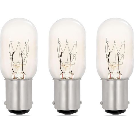 Lot de 3 - Ampoule B15d - Culot Baïonnette - Dimmable 230V Blanc Chaud 2700K Pour Machine à Coudre Réfrigérateur Veilleuse 22x55mm (1/5)