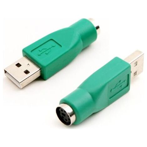 PS/2 vers USB de Adaptateur, Adaptateurs USB Mâle vers PS/2 Fem, Adaptateur Clavier PS/2 vers USB de Remplacement pour Connecteur de Souris D'ordinateur et Clavier (1/5)
