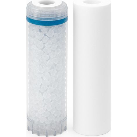 Pack cartouches polyphosphate et anti-sédiments 9'' 3/4 filtre à eau sous évier - 20 µm