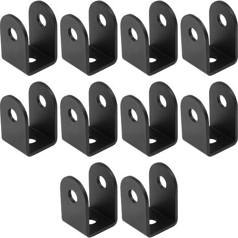 Supports de Montage en U, Équerres en U pour Panneaux de 1 pouce, Supports en Forme de U pour Portes, Cloisons, Poteaux, Liaison d'Éléments Divers (1/5)