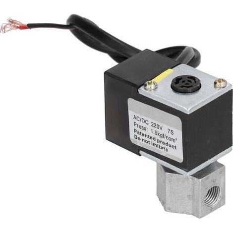 Électrovanne M8, filetage d'interface, accessoires de pompe à Air avec Base en fonte d'aluminium, trou latéral AC/DC220V (1/5)
